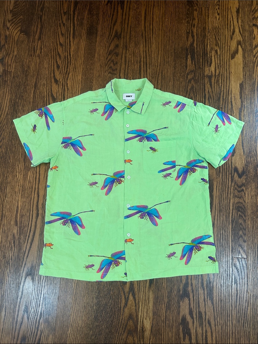 Obey Dragonfly Short Sleeve Dragonfly Shirt